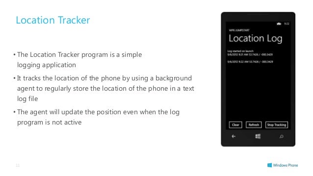 windows phone 8 location tracker